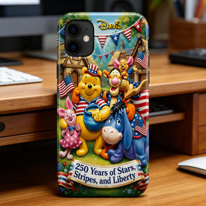 America 250 Years Stars & Stripes Phone Case - Personalized Gifts For Patriots 04TYTN140326