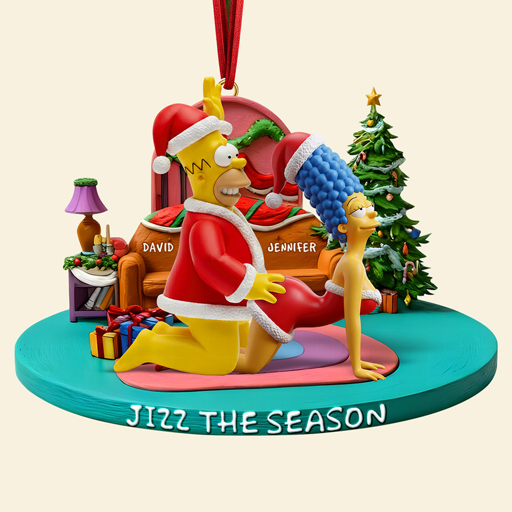 Mischievous Couple Fun Christmas Ornament – Personalized Gifts For Couple 02qhqn160925