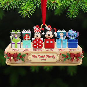 Family Custom Shape Acrylic Christmas Ornament, Personalized Gifts For Family 03huta041125-Homacus