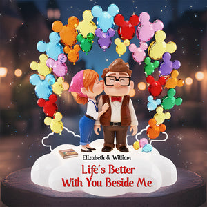 Life Is Better With You Beside Me Acrylic Light Box - Personalized Gifts For Couples 05todt291125