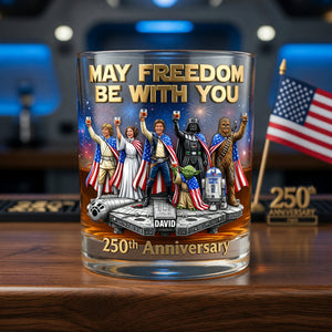Celebrated America 250th Anniversary Drinking Glass - Personalized Gifts For Patriots 05tyqn040626