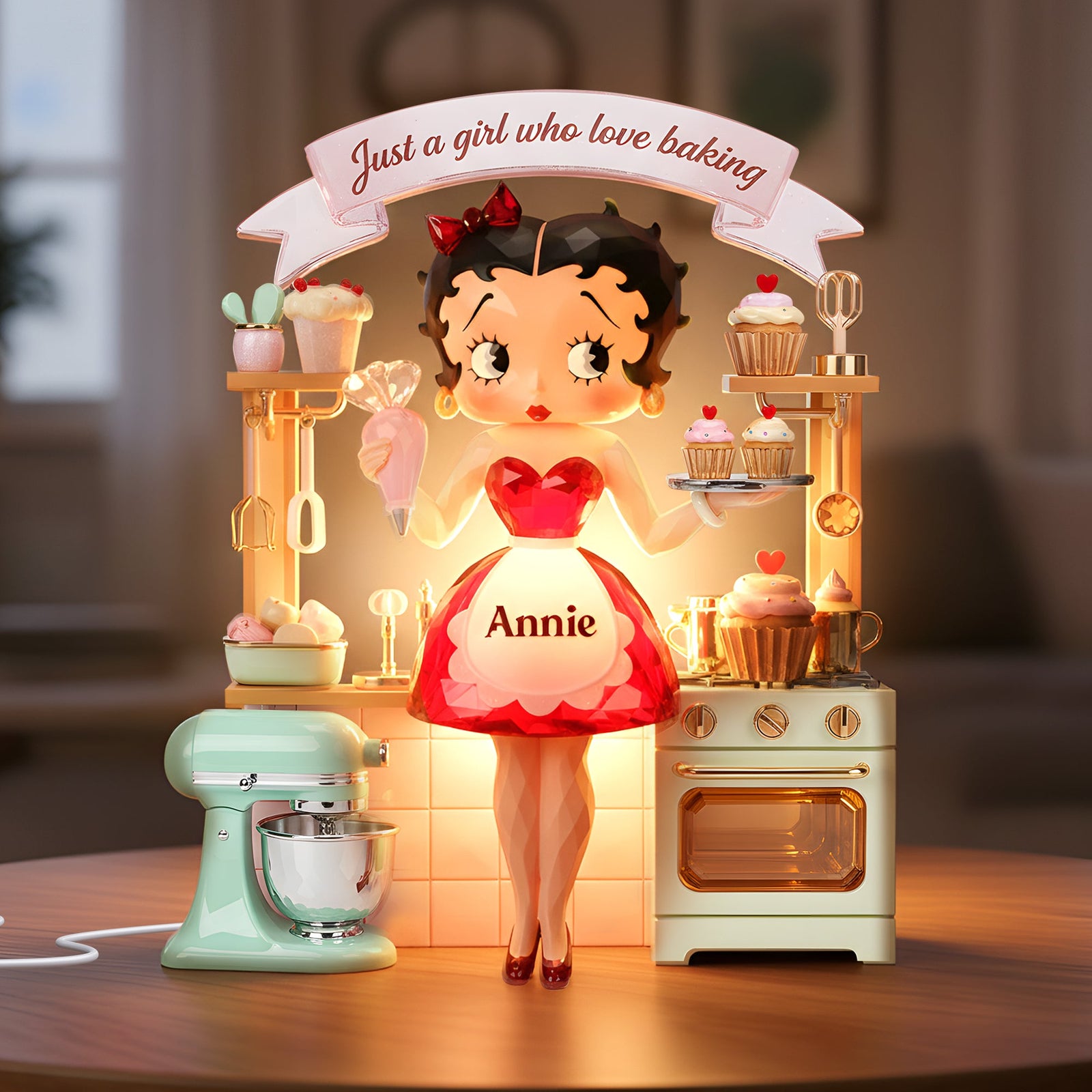 Baking Girl Light Box - Personalized Gifts For Baking Lovers 01palu191225