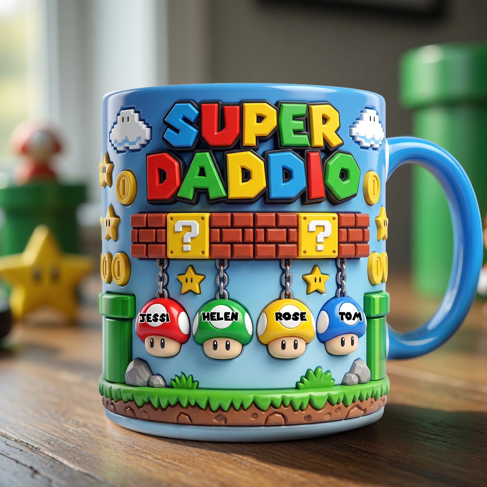 Fantasy Adventure Accent Mug - Personalized Gift For Dads 02nalu250426