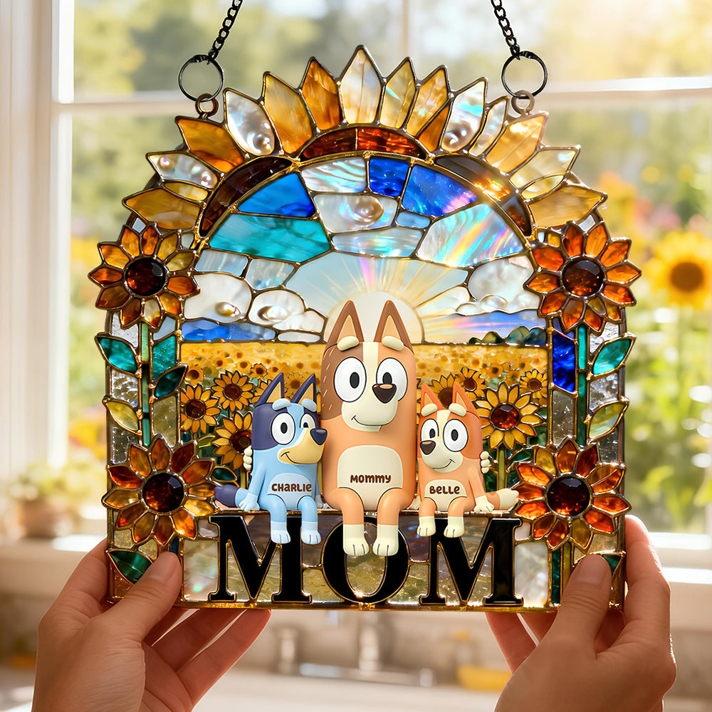 Love Mom Suncatcher - Personalized Gifts For Mothers 04nadt120226
