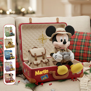 Travel Suitcase Shape Pillow  - Personalized Gifts 07pamg111125