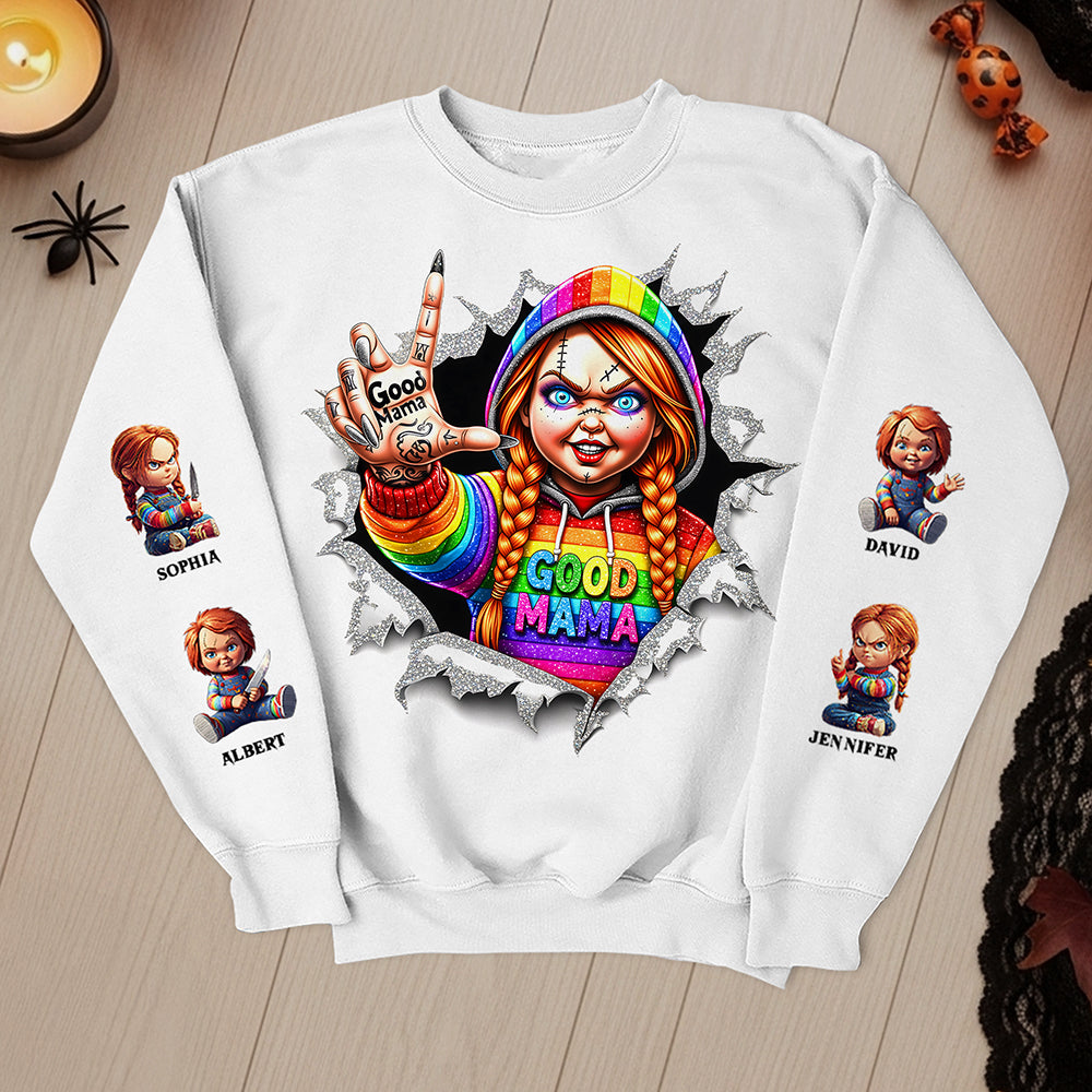 Good MAMA Halloween Shirt Personalized Gifts For Mom 02TGTA280825