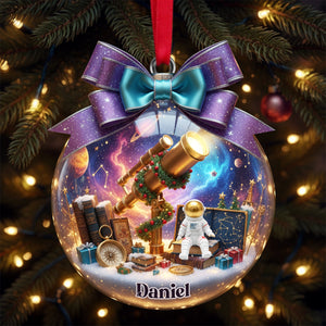 Telescope Night Sky Ornament - Personalized Gifts For Astronomy Lovers 05PALU071025