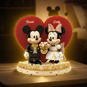 Married Couple Custom Shape Acrylic Light Box - Personalized Gifts For Couple 03pgta271125