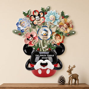 Lovely Family Flower Vase Decal - Personalized Gifts For Family 04qhtn281026