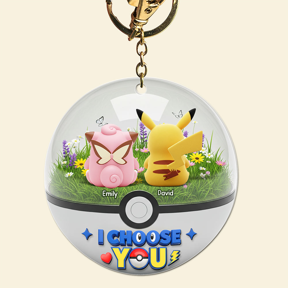 Cartoon Couple Keychain - Personalized Gifts For Couple 03ohqn250725