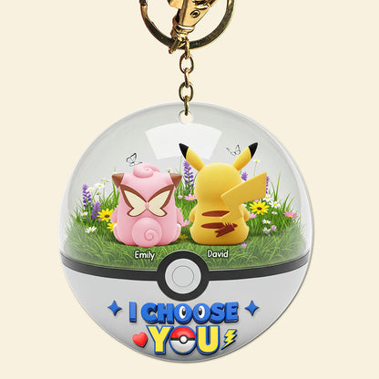 Cartoon Couple Keychain - Personalized Gifts For Couple 03ohqn250725