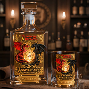 52th Anniversary Magic Game Personalized Gifts For Game Lovers Decanter Set 02kita280226