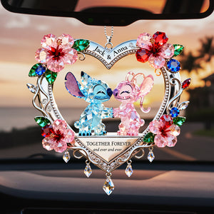 Happy Couple Car Hanging Ornament, Personalized Gifts For Couple 01qhta100126