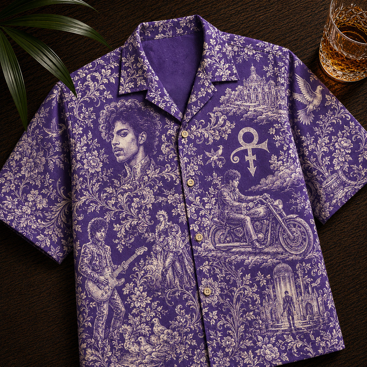 Virtuosic Prince Toile De Jouy Hawaiian Shirt, Personalized Gifts For Music Lovers 05qhdt100726