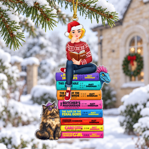 Mystical Bookish Adventure Ornament - Personalized Gift For Book Lovers 03HUQN081026PA