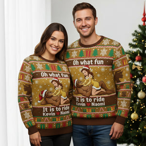 Funny Couple Christmas Ugly Sweater - Personalized Gifts For Couple 01KIDT270925