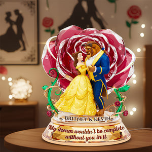 Romantic Couple Acrylic Light Box - Personalized Gifts For Couples 06kidt091225