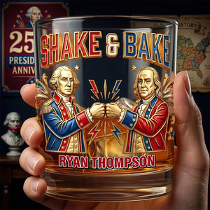 USA 250th Years Round Glass - Personalized Funny Gifts 02nadt080626