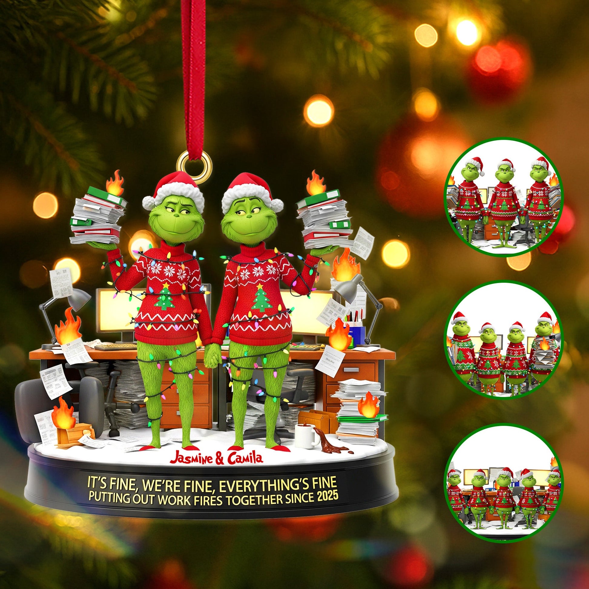 Personalized Gifts For Christmas, Coworker Acrylic Ornament 03namg180925-Homacus