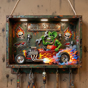 Hot Rod Acrylic Key Hanger - Personalized Gifts For Hot Rod Lovers 03tgmg260126