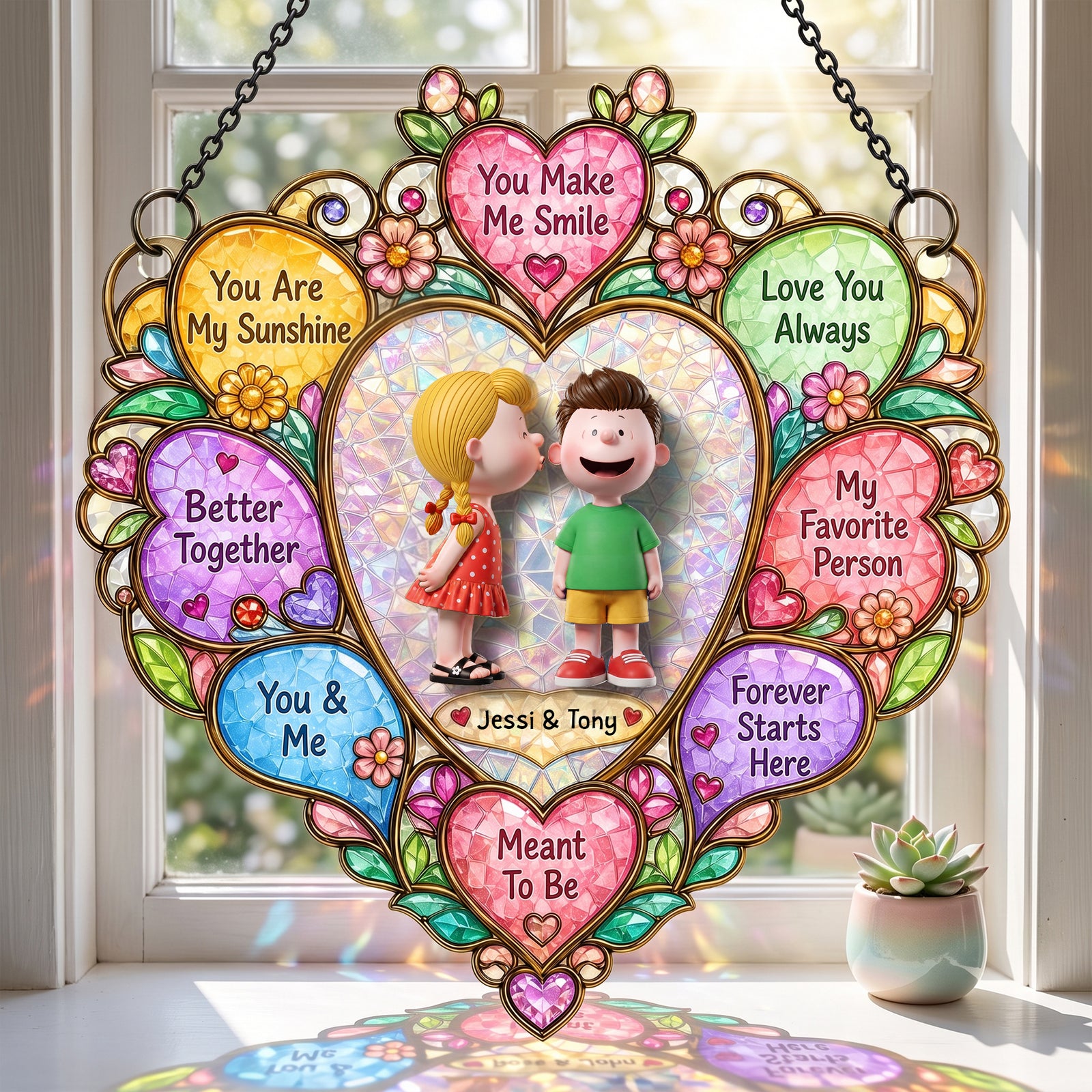Better Together Couple Suncatcher - Personalized Gifts For Couples 01NALU220726
