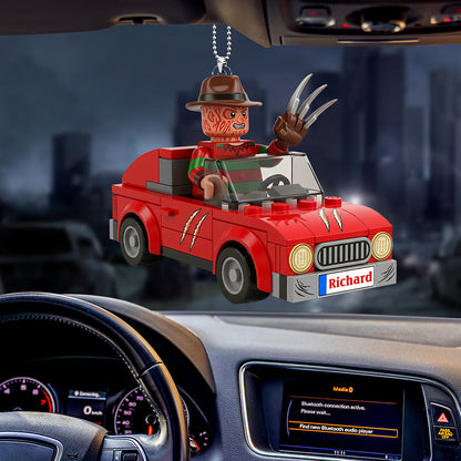 Spooky Ride Car Ornament - Personalized Gifts For Horror Movie Fans 01pgqn060925