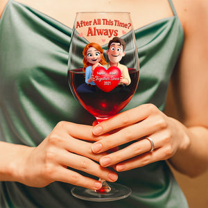 Together Forever Drinking Glass - Personalized Gifts For Couple 01huqn261125