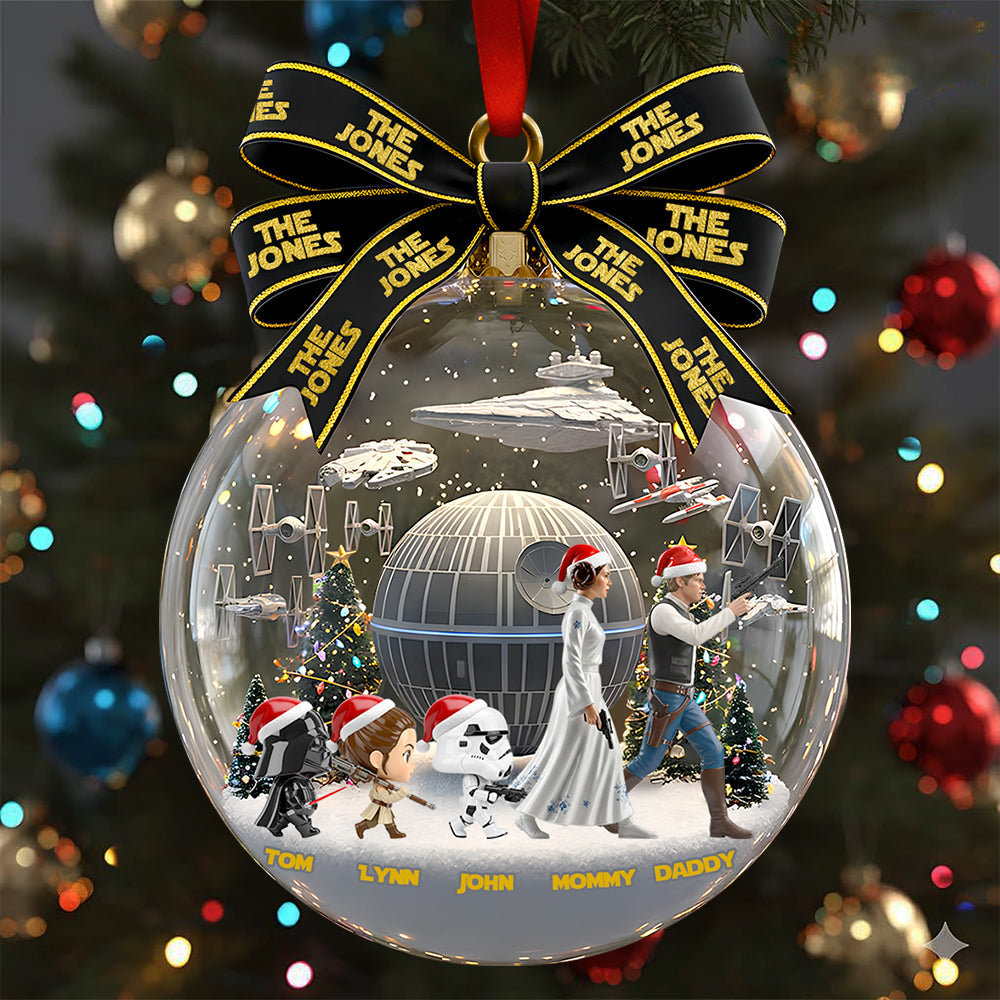 Family Walking Together Christmas Ornament Personalized Gifts For Family 01QHDT021025