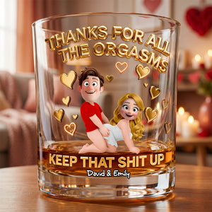 Naughty Couples Drinking Glass - Personalized Gifts For Couples 01hudh270526