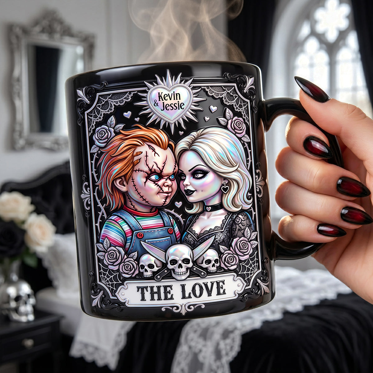 Dark Romance Couple Coffee Mug - Personalized Gifts For Couples 01pata300626