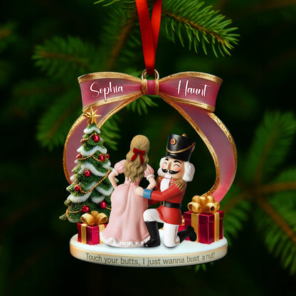 Cheeky Touch Couple Ornament - Personalized Christmas Gift For Couples 02TGLU190925