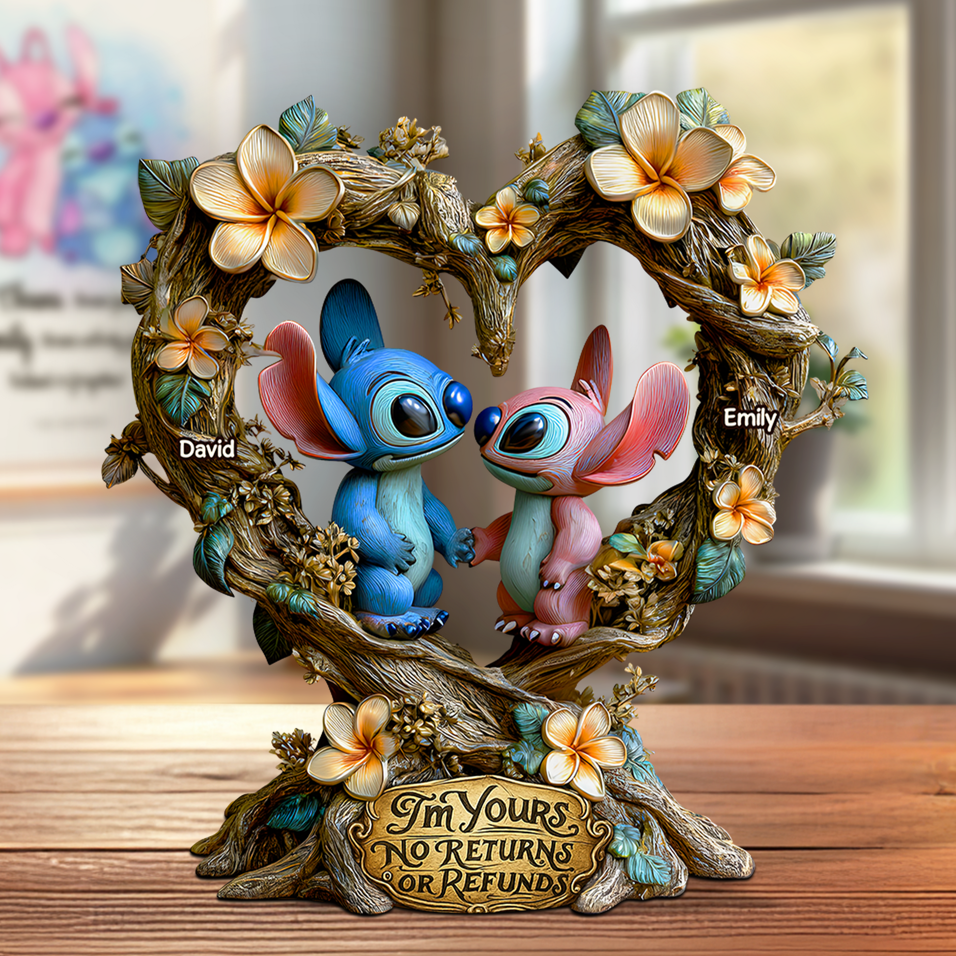 Romantic Alien Couple Acrylic Plaque - Personalized Gifts For Couples 02TGPU090625-Homacus