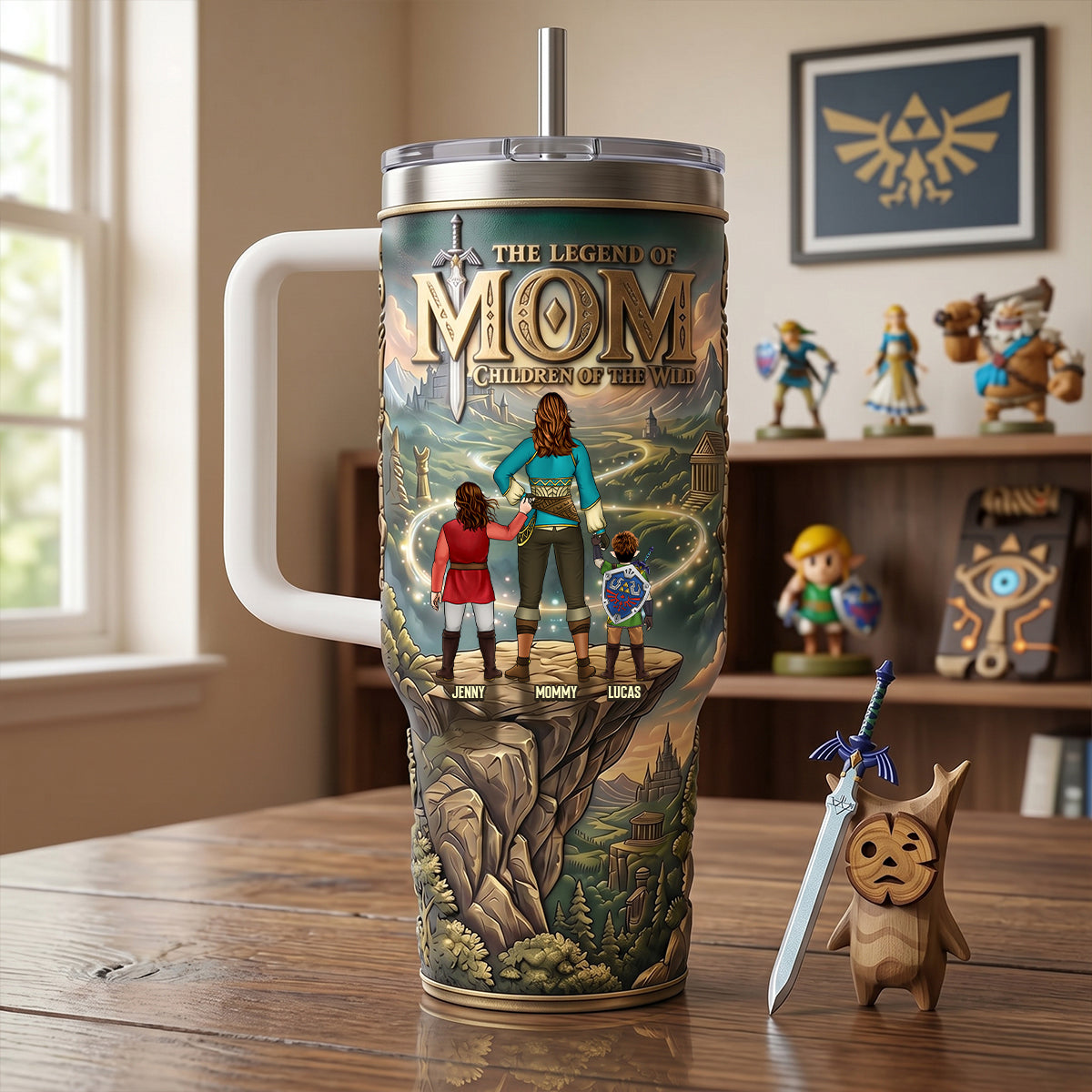 The Legend Of Mom Tumbler Handle - Personalized Gifts For Mom 03NATN170426