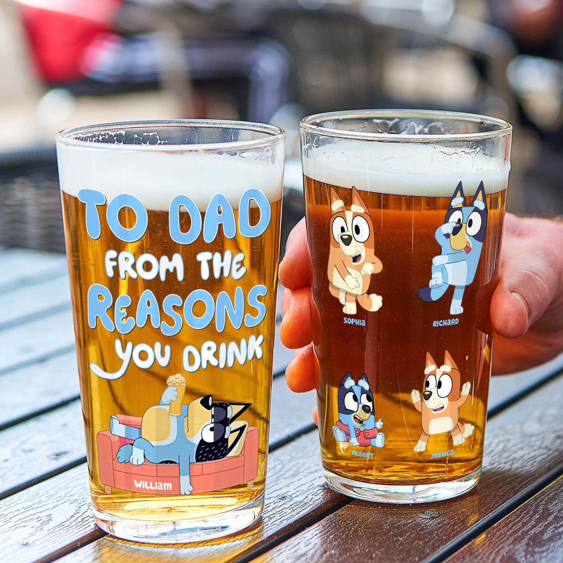 Personalized Gifts For Dad Beer Glass 03qhqn080524-Homacus