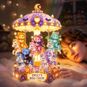 Adorable Spooky Acrylic Light Box - Personalized Gifts For Halloween 04hata140826
