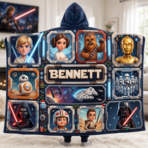 Space Adventure Squad Hood Blanket - Personalized Gift For Fantasy Lovers 02PATA261026