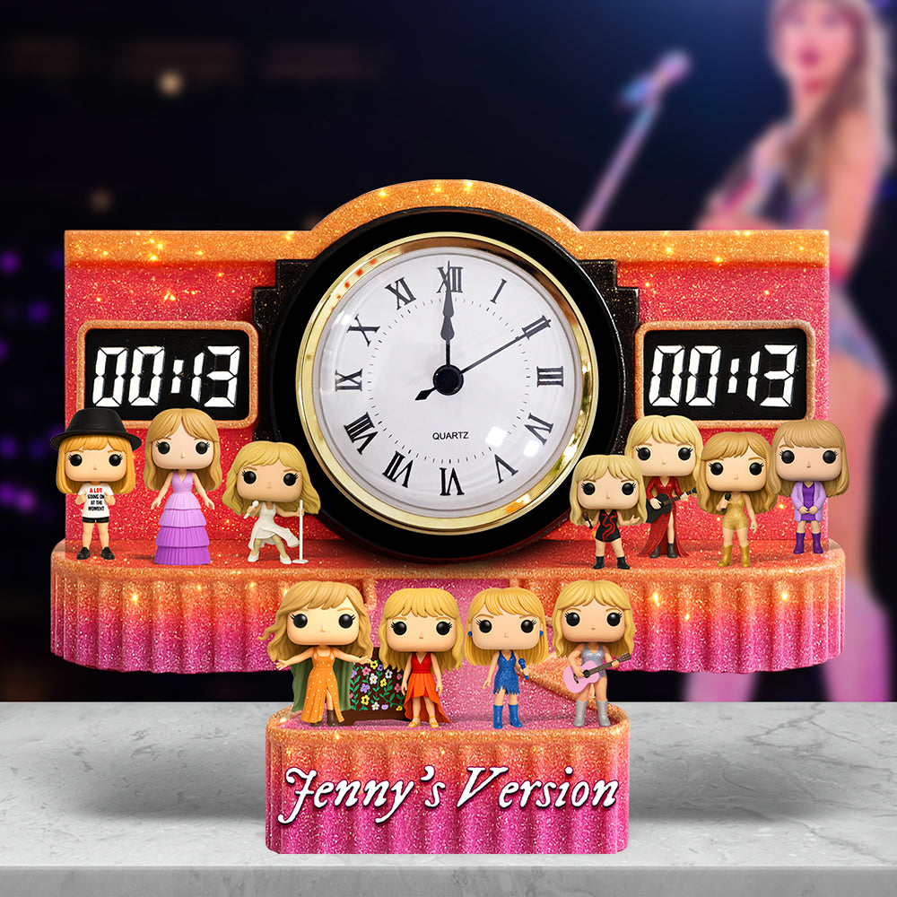Your Version Desk Clock Plaque - Personalized Gifts for Music Fans 01naqn270525