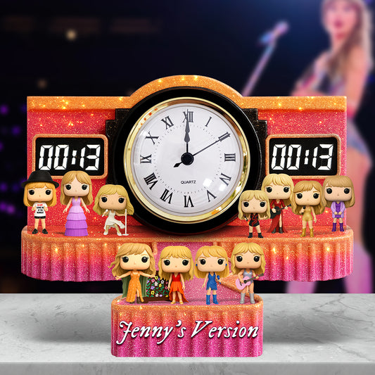 Your Version Desk Clock Plaque - Personalized Gifts for Music Fans 01naqn270525