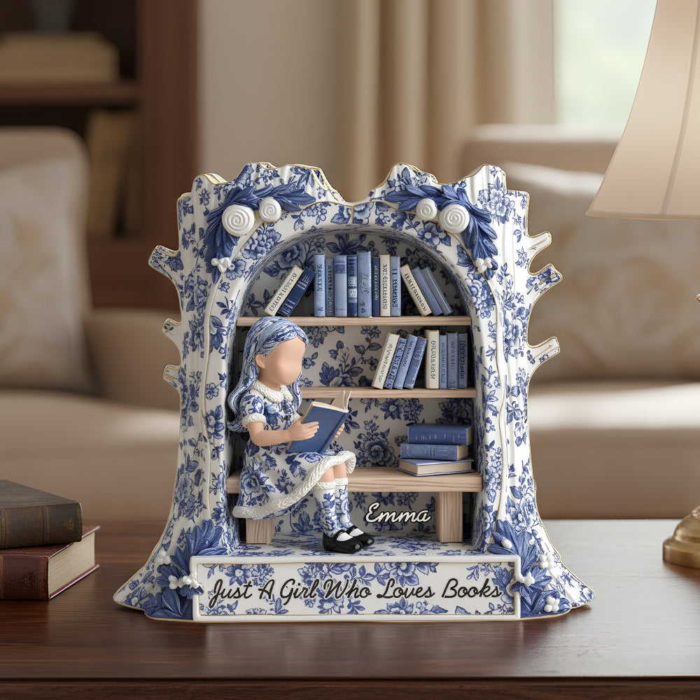 Bookworm Acrylic Plaque Personalized Gifts For Book Lover 04TODT171125