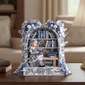 Bookworm Acrylic Plaque Personalized Gifts For Book Lover 04TODT171125