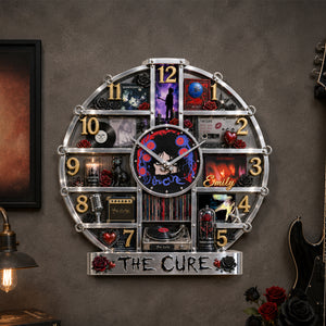 The Cure Hanging Wall Clock - Personalized Gifts For Music Lovers 01qhdh160726