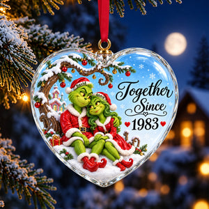 Romantic Couple Together Christmas Ornament - Personalized Gifts For Couple 06tylu081026
