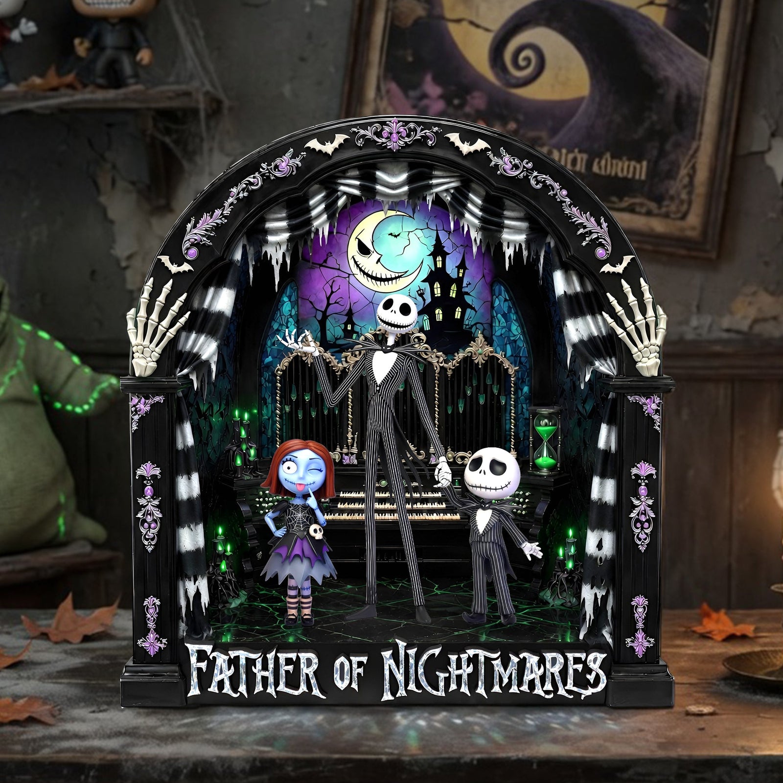 Spooky Dad And Kids Acrylic Plaque - Personalized Gifts For Dads 02tylu130526