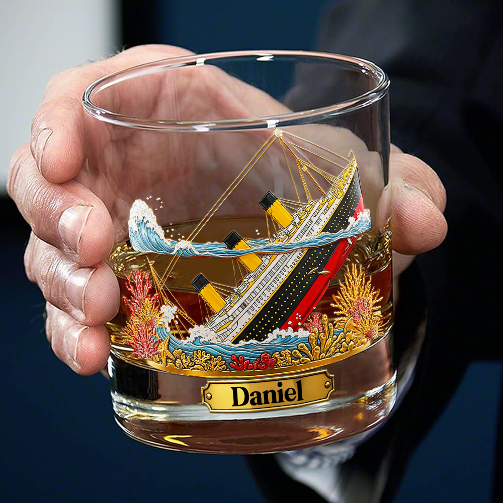Legendary Ocean Voyage Whiskey Glass - Personalized Gifts For Boat Lovers 01HYLU140825
