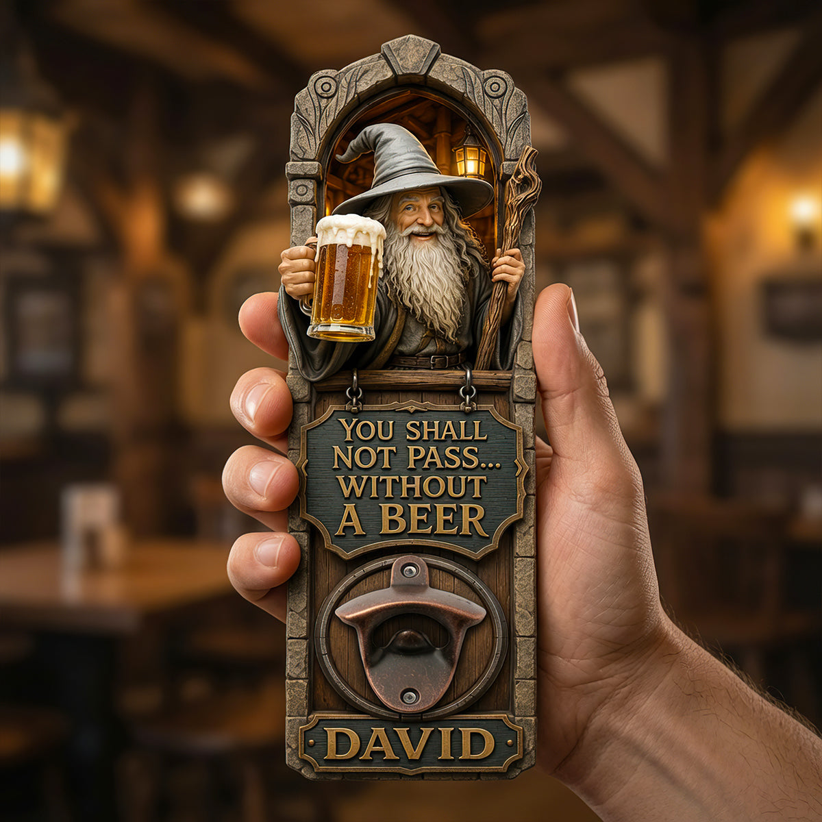 Fantastical Wall Hanging Bottle Opener - Personalized Gifts 03hadt220726