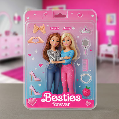 Personalized Gifts For Friends Acrylic Plaque, Besties Forever 02qhtn210625
