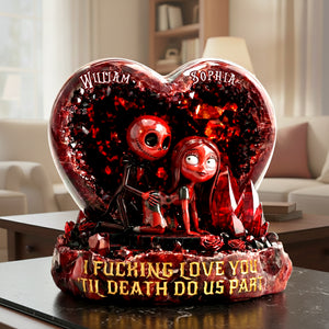 Romantic Couple Acrylic Plaque - Personalized Gifts For Couples 06tglu041225