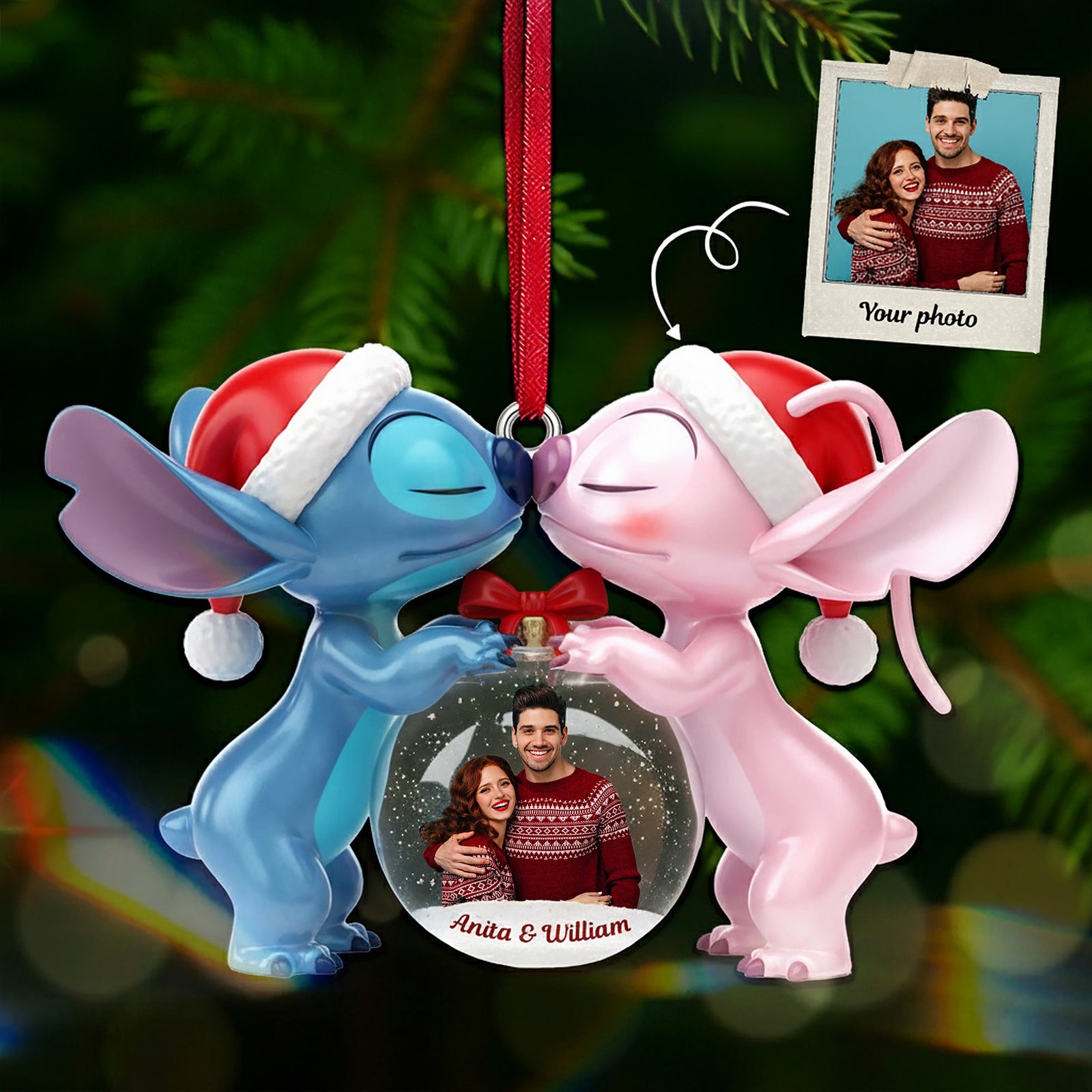 Personalized Gifts For Couple Christmas Ornament 04pgmg251025