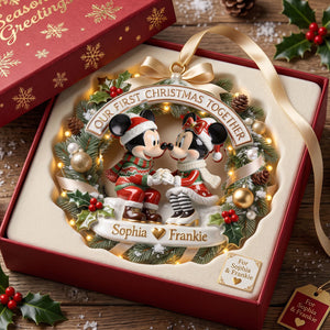 Our First Christmas Together Ornament - Personalized Gifts For Couple 05pgtn050826