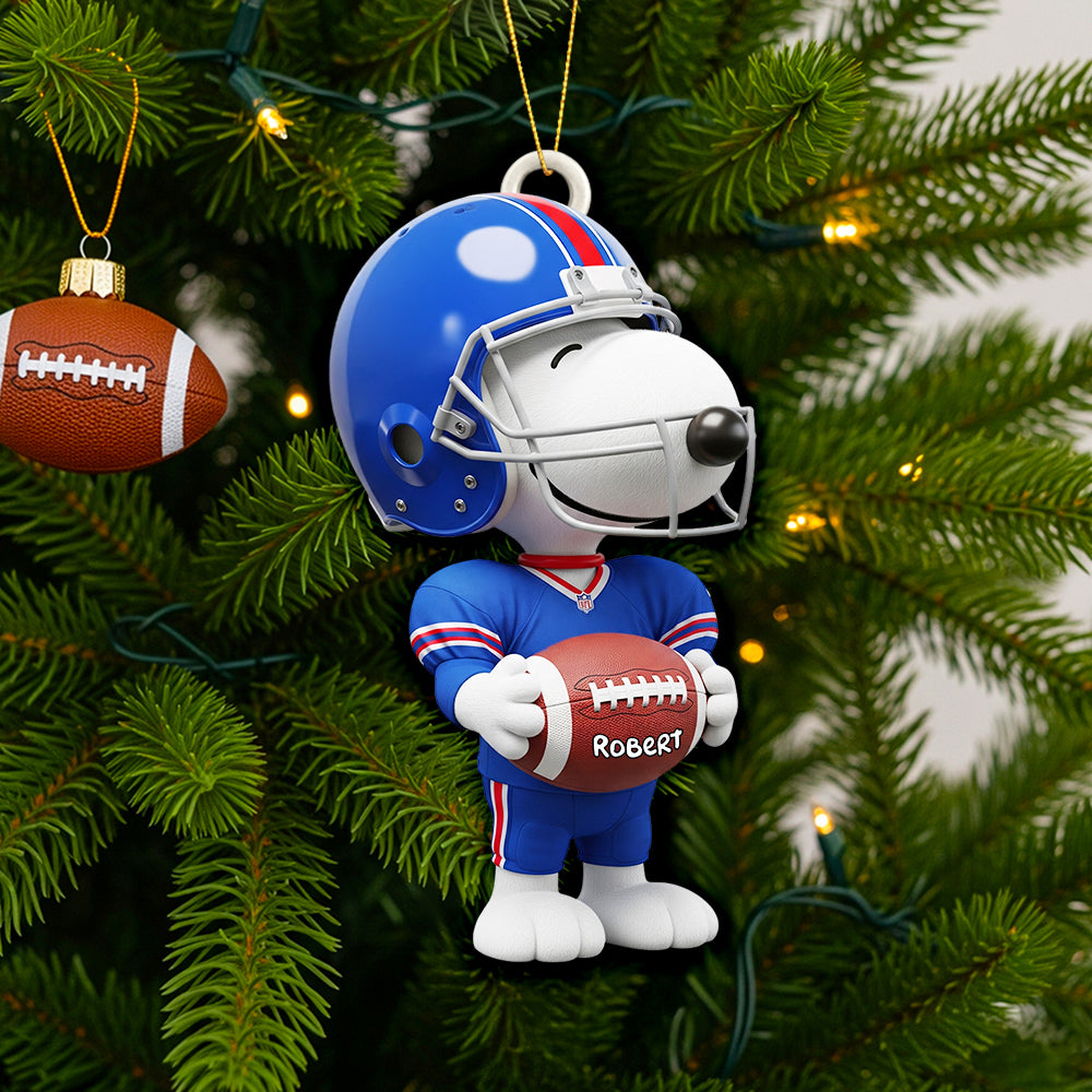 Christmas American Football Ornament Personalized Gifts Football Lovers 02HUDT080925